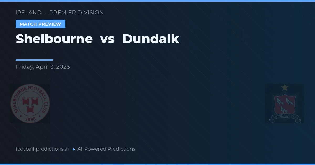 Shelbourne vs Dundalk — pronóstico y previa del partido
