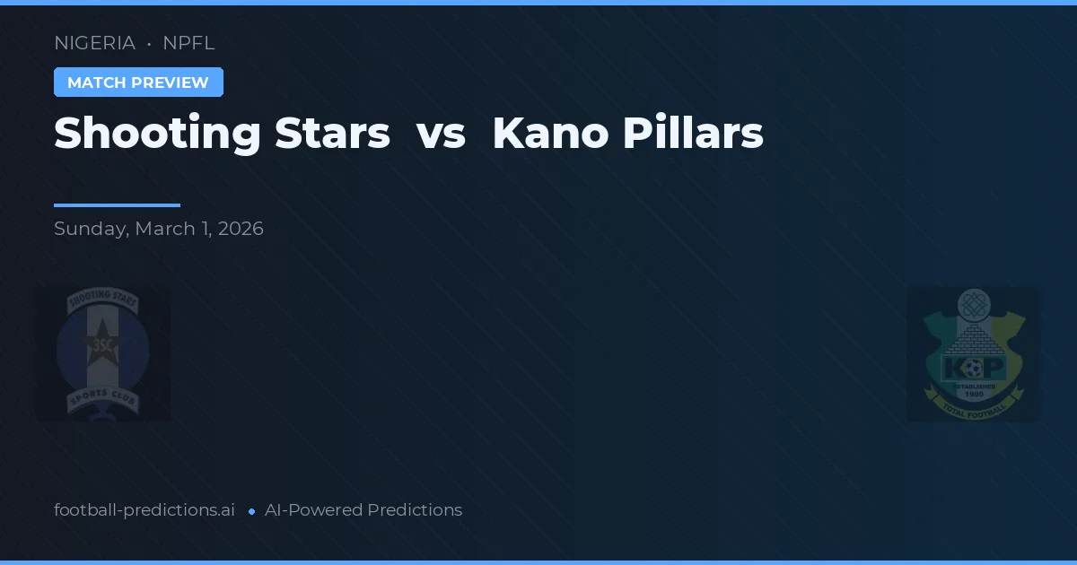 Estrellas Filantes vs Kano Pillars — pronóstico y previa del partido