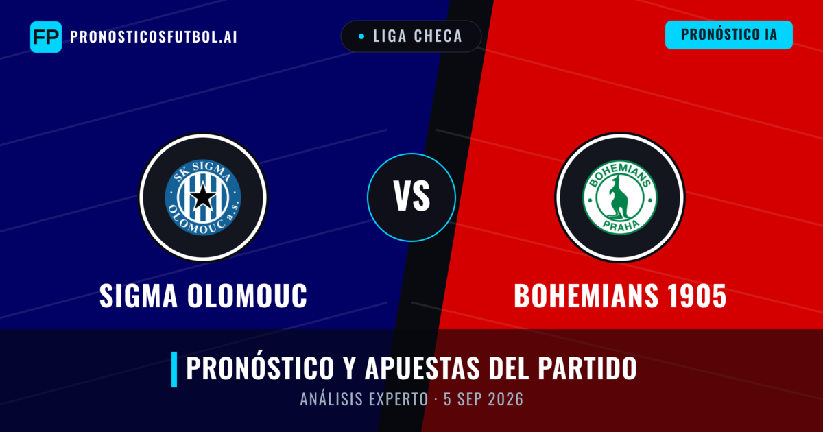 Sigma Olomouc vs Bohemians 1905 — pronóstico y previa del partido