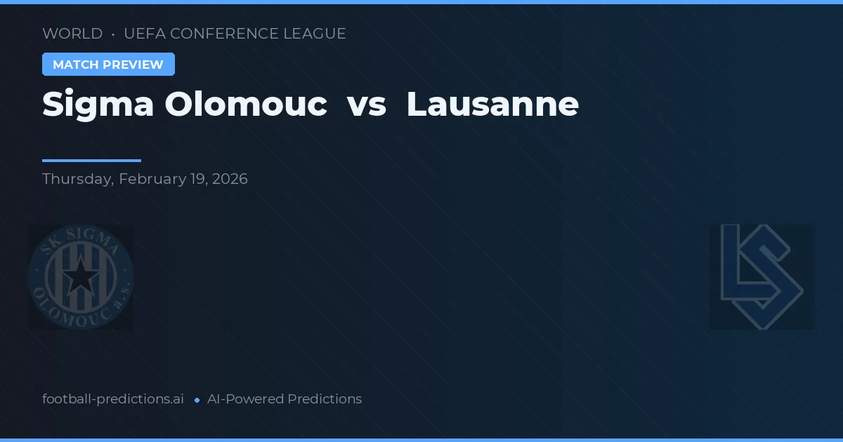 Sigma Olomouc vs Lausanne — pronóstico y previa del partido