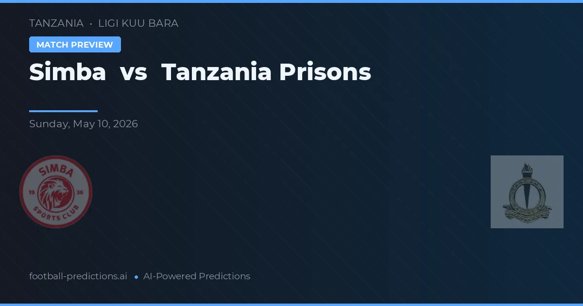 Simba vs Prisiones de Tanzania — pronóstico y previa del partido