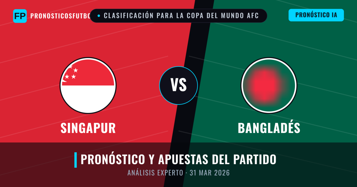 Singapur vs Bangladés — pronóstico y previa del partido