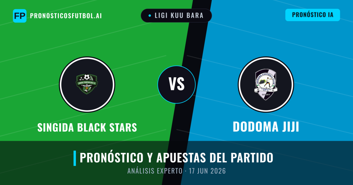 Singida Black Stars vs Dodoma Jiji — pronóstico y previa del partido