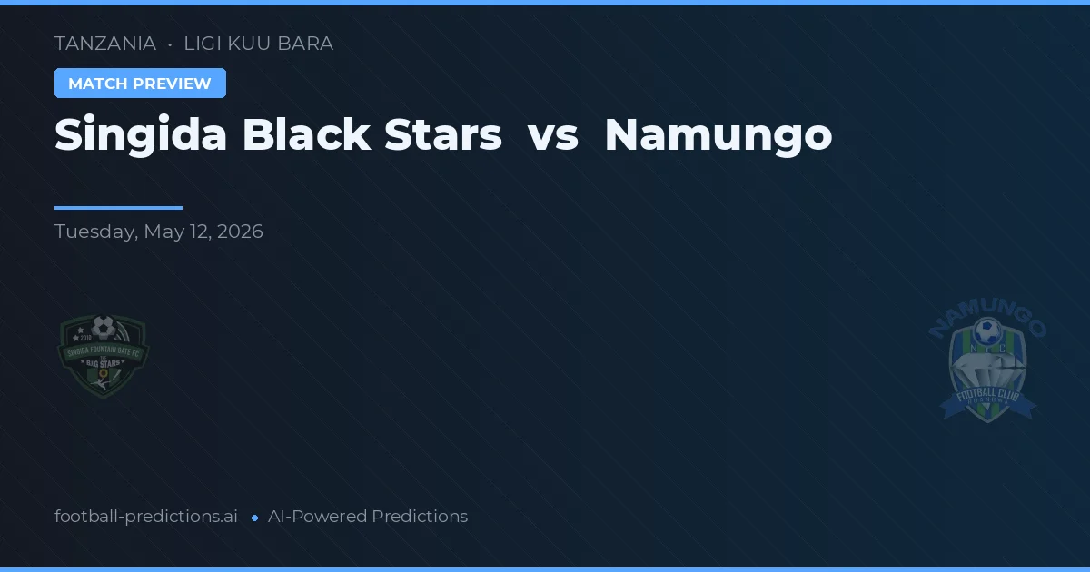Singida Black Stars vs Namungo — pronóstico y previa del partido