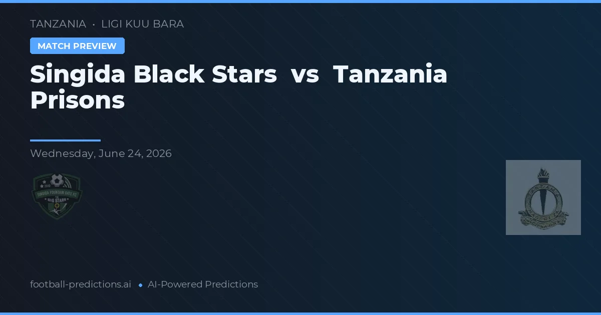 Singida Black Stars vs Prisiones de Tanzania — pronóstico y previa del partido