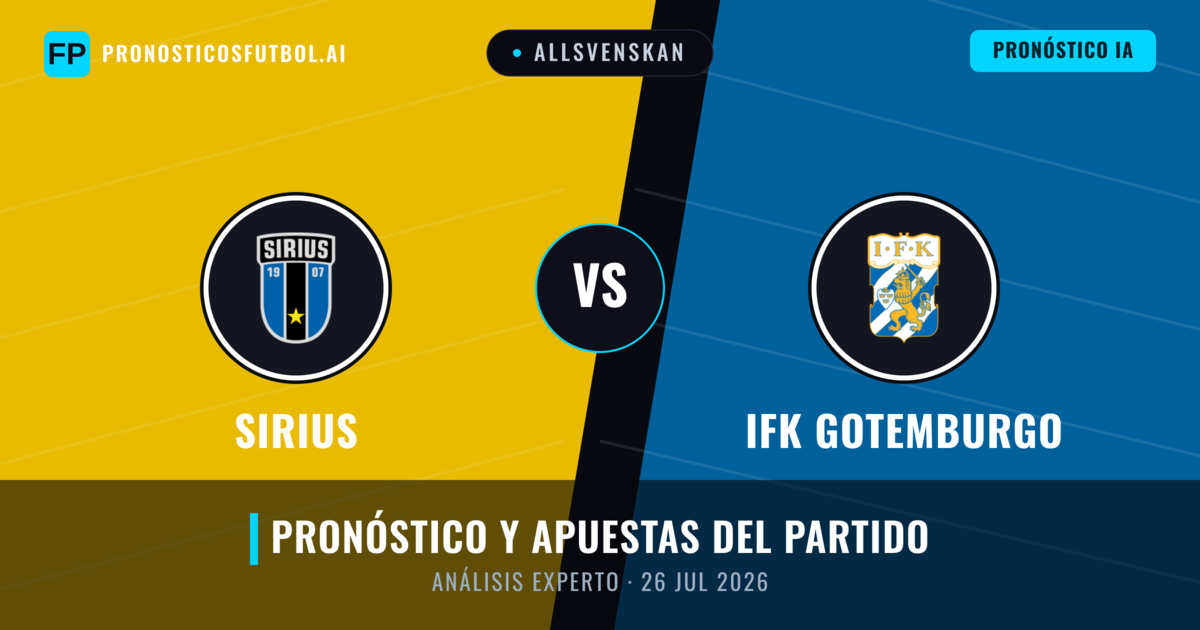 Sirius vs IFK Gotemburgo — pronóstico y previa del partido