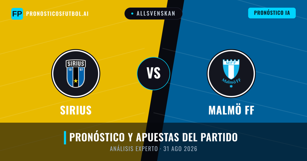 Sirius vs Malmö FF — pronóstico y previa del partido