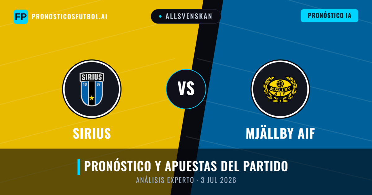 Sirius vs Mjällby AIF — pronóstico y previa del partido