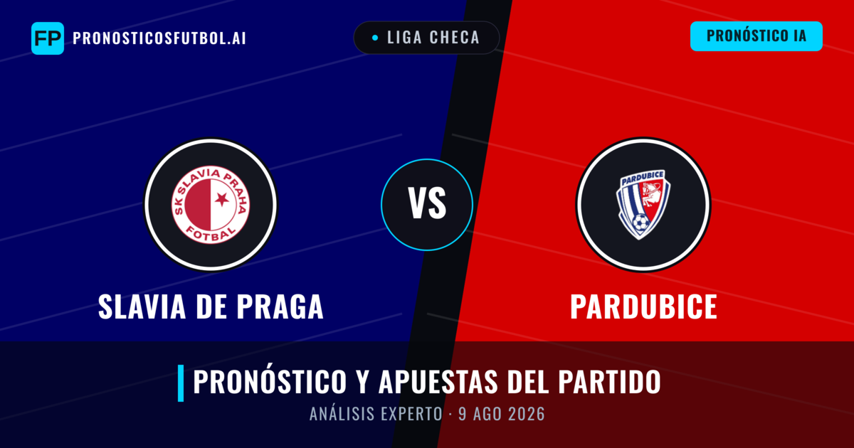 Slavia de Praga vs Pardubice — pronóstico y previa del partido