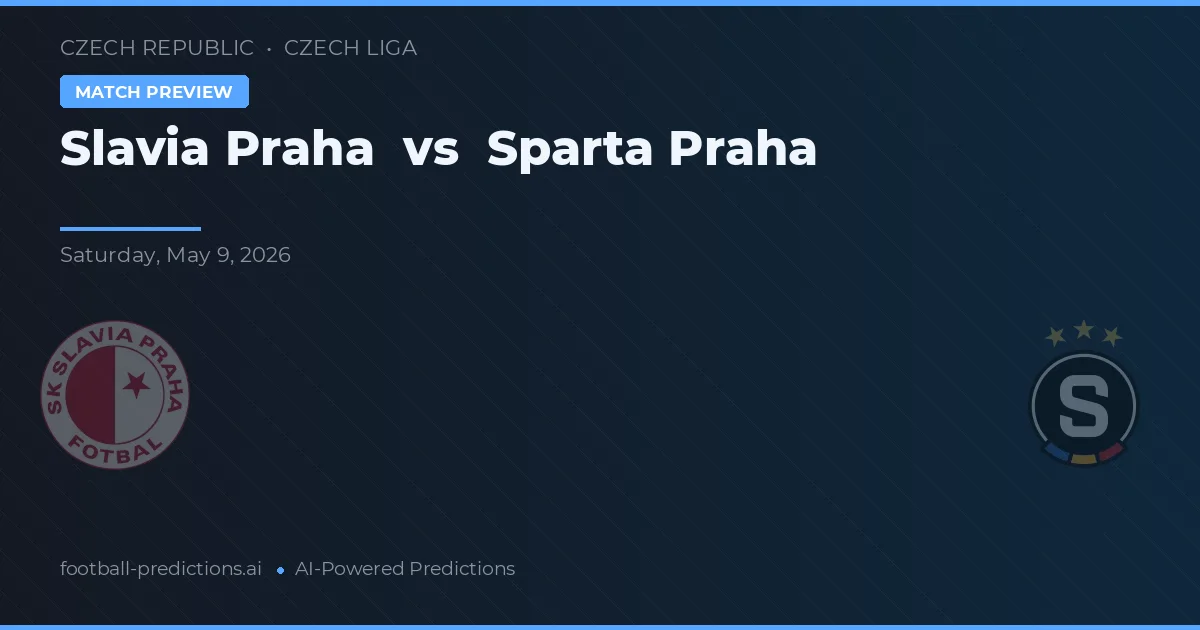 Slavia de Praga vs Sparta Praga — pronóstico y previa del partido