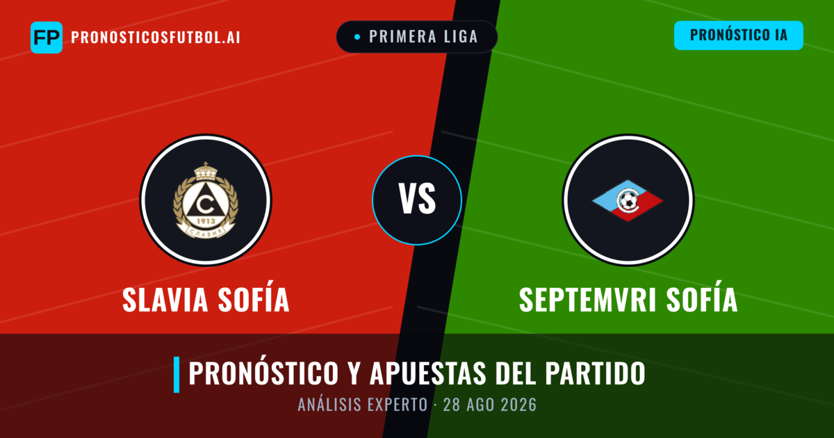Slavia Sofía vs Septemvri Sofía — pronóstico y previa del partido