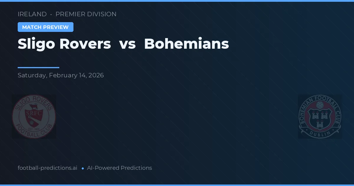 Sligo Rovers vs Bohemians — pronóstico y previa del partido