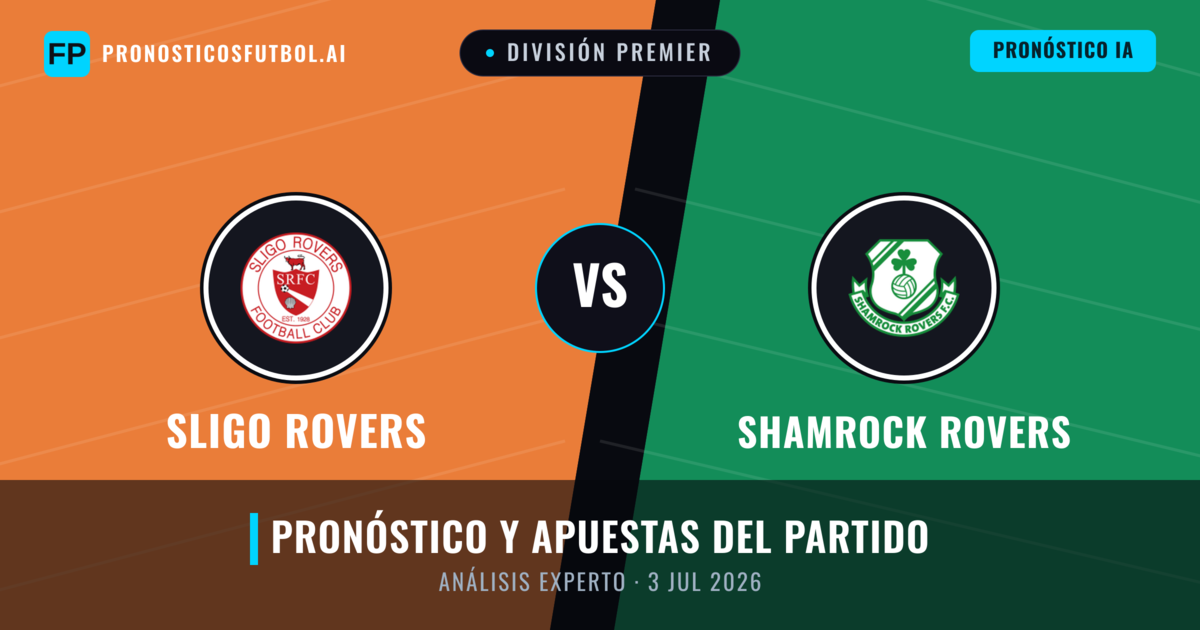 Sligo Rovers vs Shamrock Rovers — pronóstico y previa del partido