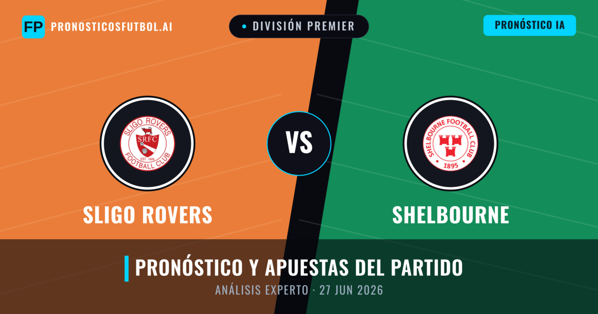 Sligo Rovers vs Shelbourne — pronóstico y previa del partido