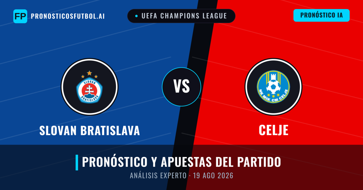 Slovan Bratislava vs Celje — pronóstico y previa del partido