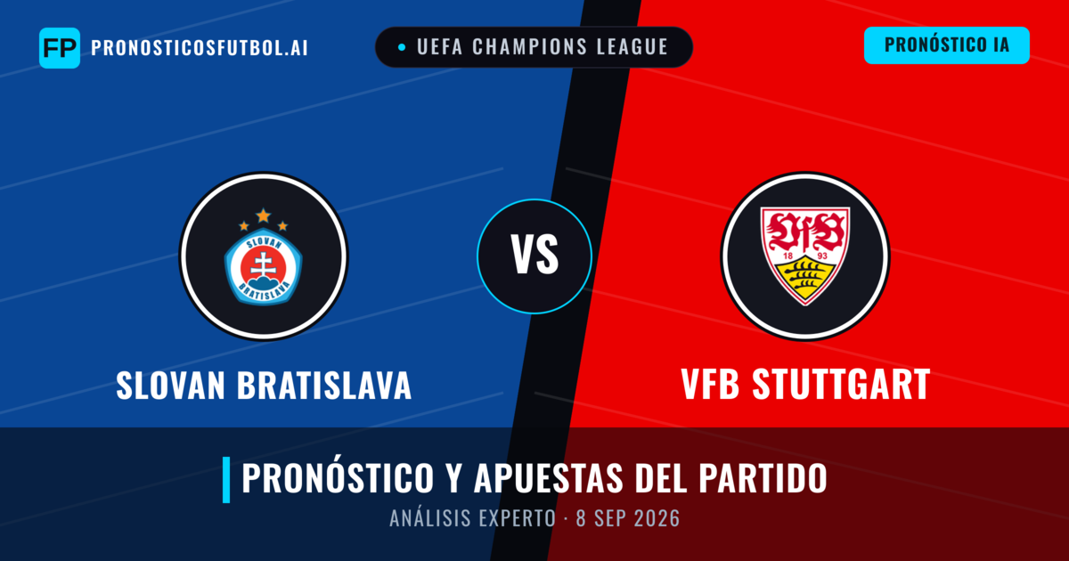 Slovan Bratislava vs VfB Stuttgart — pronóstico y previa del partido