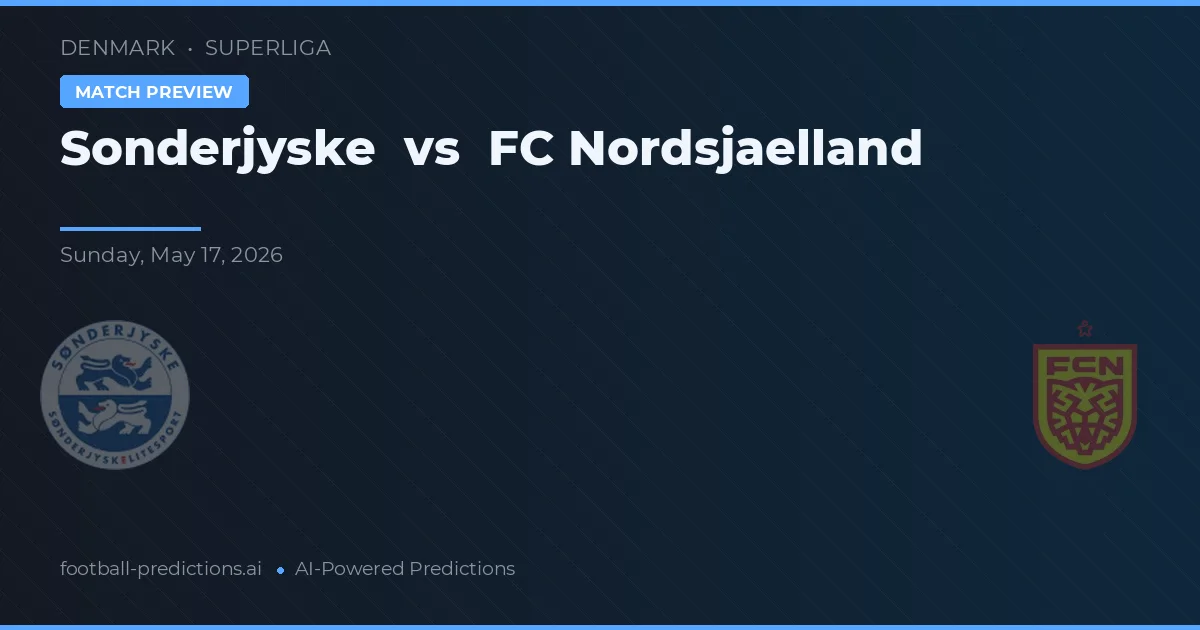 Sønderjyske vs FC Nordsjælland — pronóstico y previa del partido