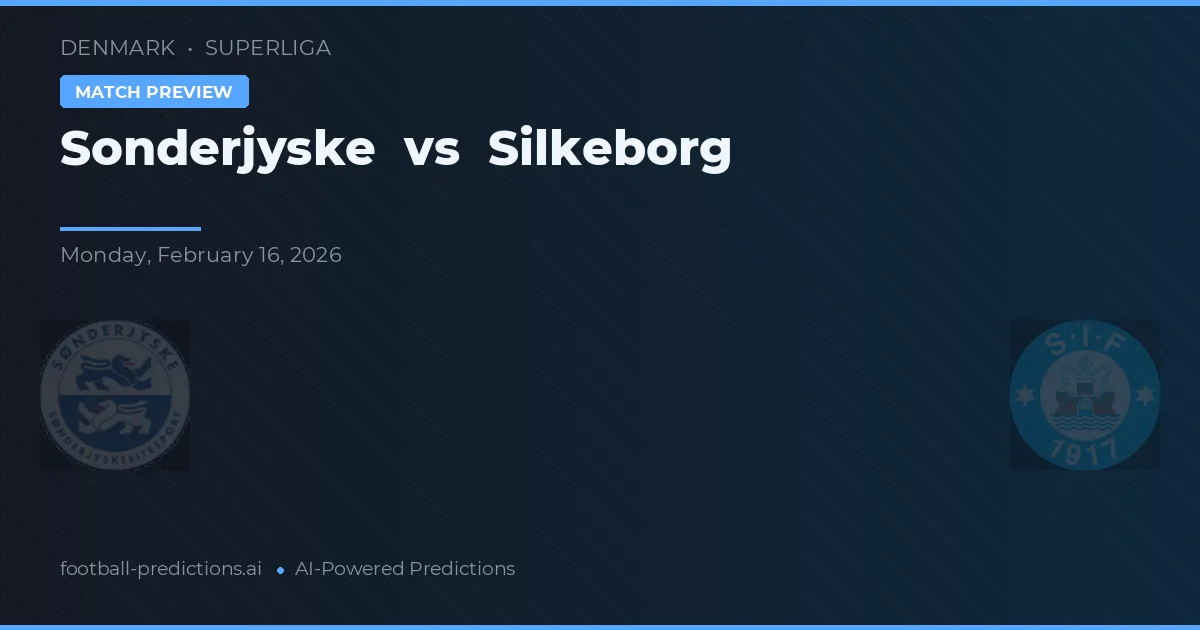 Sønderjyske vs Silkeborg — pronóstico y previa del partido