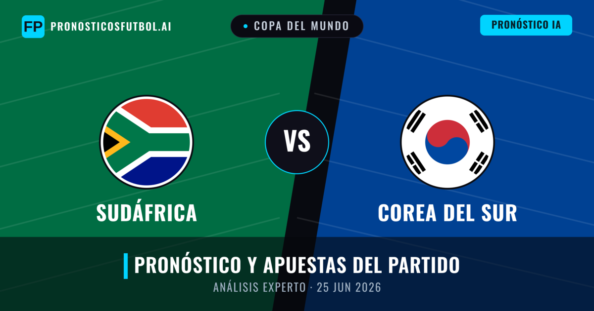 Sudáfrica vs Corea del Sur — pronóstico y previa del partido