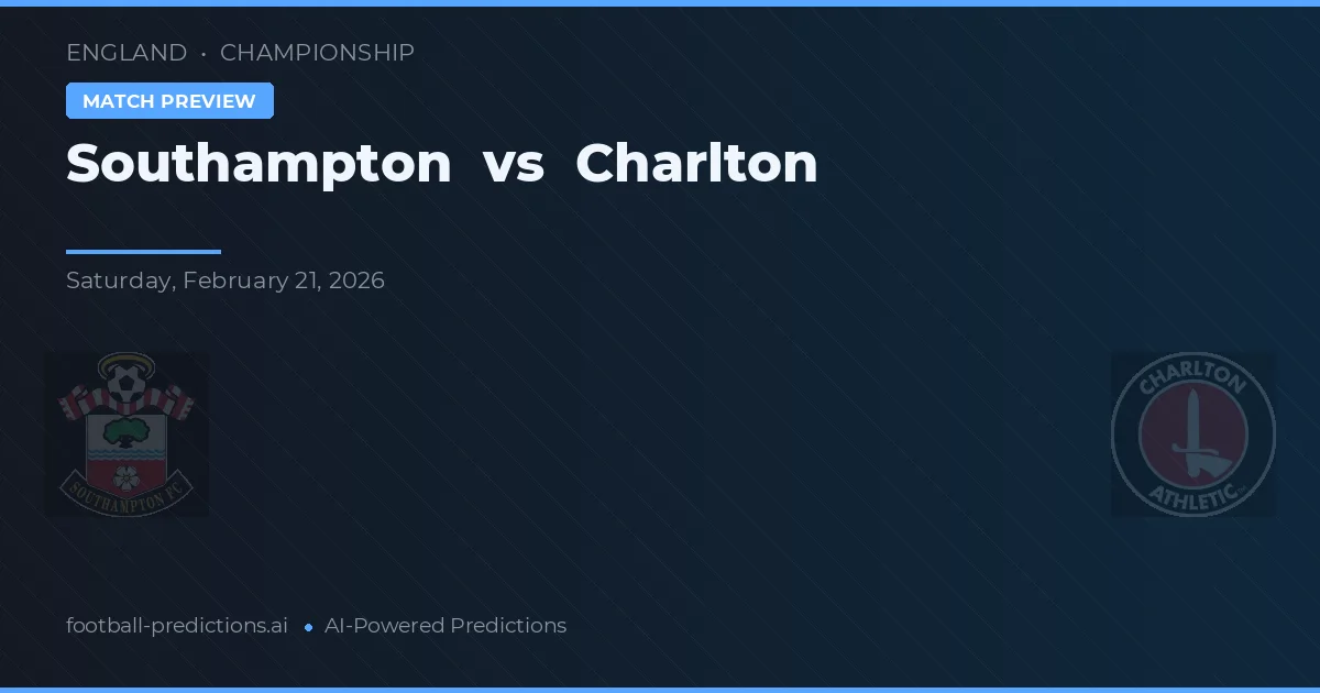 Southampton vs Charlton — pronóstico y previa del partido
