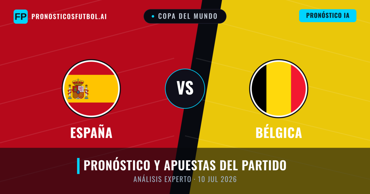 España vs Bélgica — pronóstico y previa del partido
