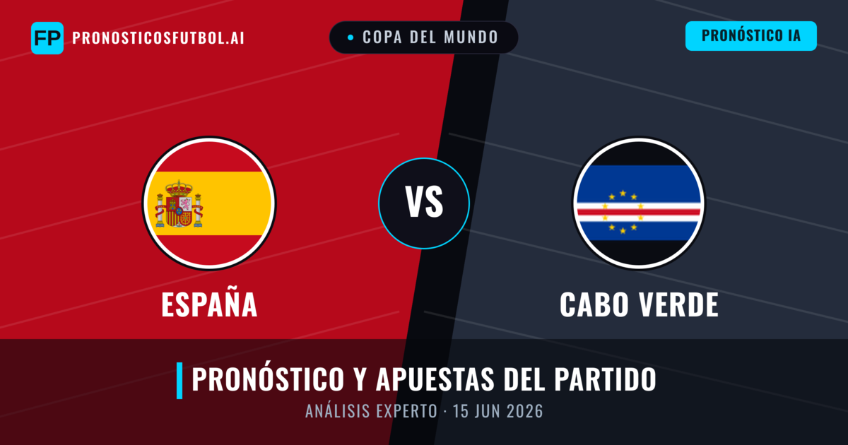España vs Cabo Verde — pronóstico y previa del partido