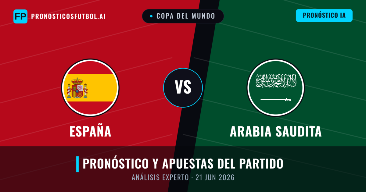 España vs Arabia Saudita — pronóstico y previa del partido