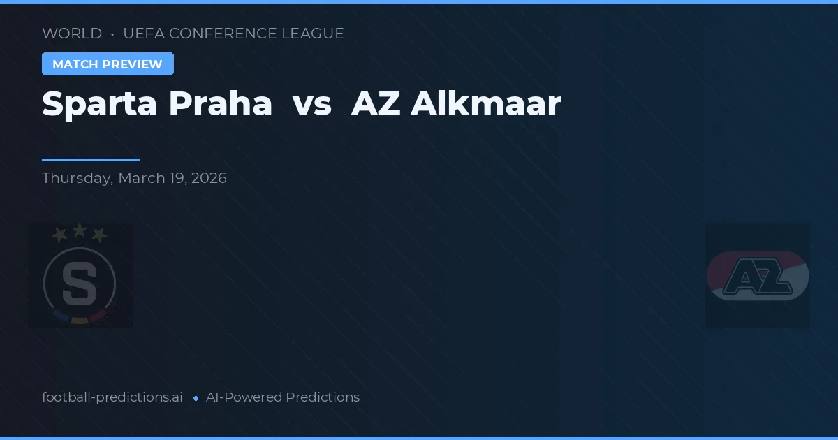 Sparta Praga vs AZ Alkmaar — pronóstico y previa del partido
