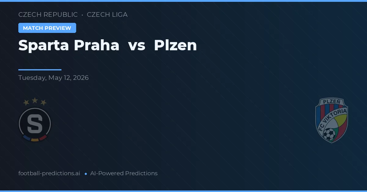 Sparta Praga vs Plzen — pronóstico y previa del partido