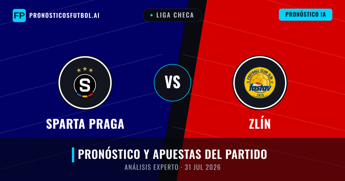 Sparta Praga vs Zlín — pronóstico y previa del partido