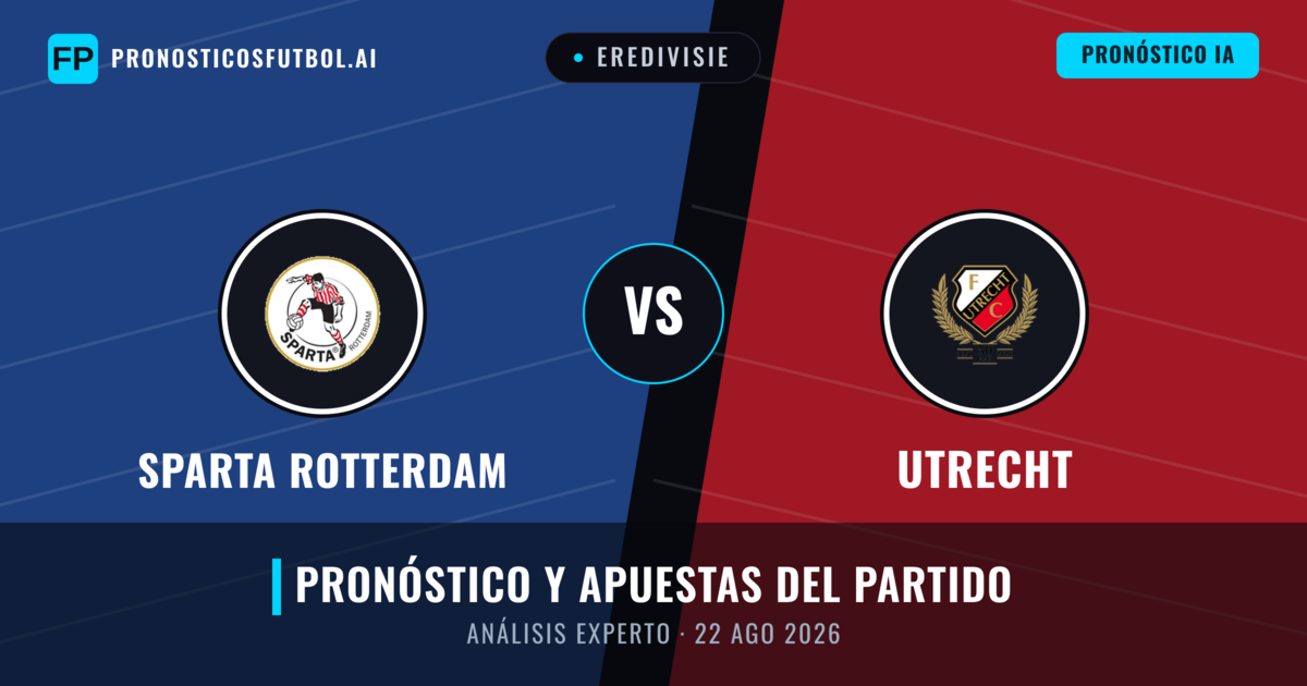 Sparta Rotterdam vs Utrecht — pronóstico y previa del partido