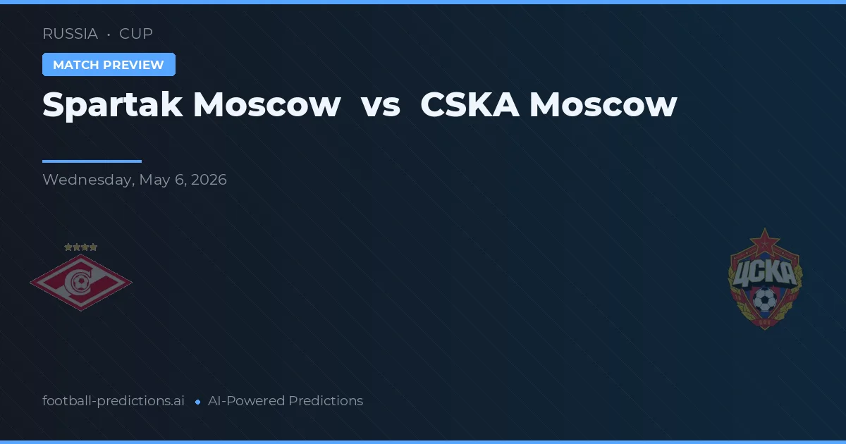 Spartak Moscú vs CSKA Moscú preview