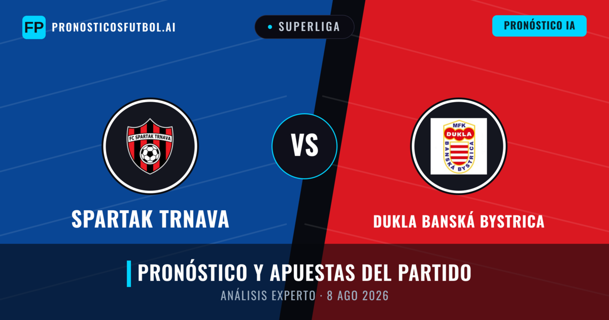 Spartak Trnava vs Dukla Banská Bystrica — pronóstico y previa del partido