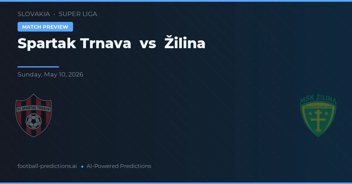 Spartak Trnava vs Žilina — pronóstico y previa del partido