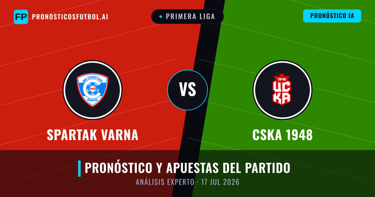 Spartak Varna vs CSKA 1948 — pronóstico y previa del partido