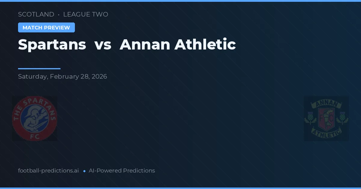 Spartans vs Annandale Athletic — pronóstico y previa del partido