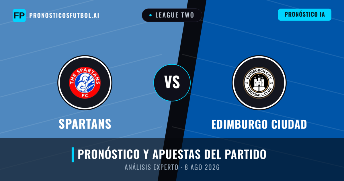 Spartans vs Edimburgo Ciudad — pronóstico y previa del partido