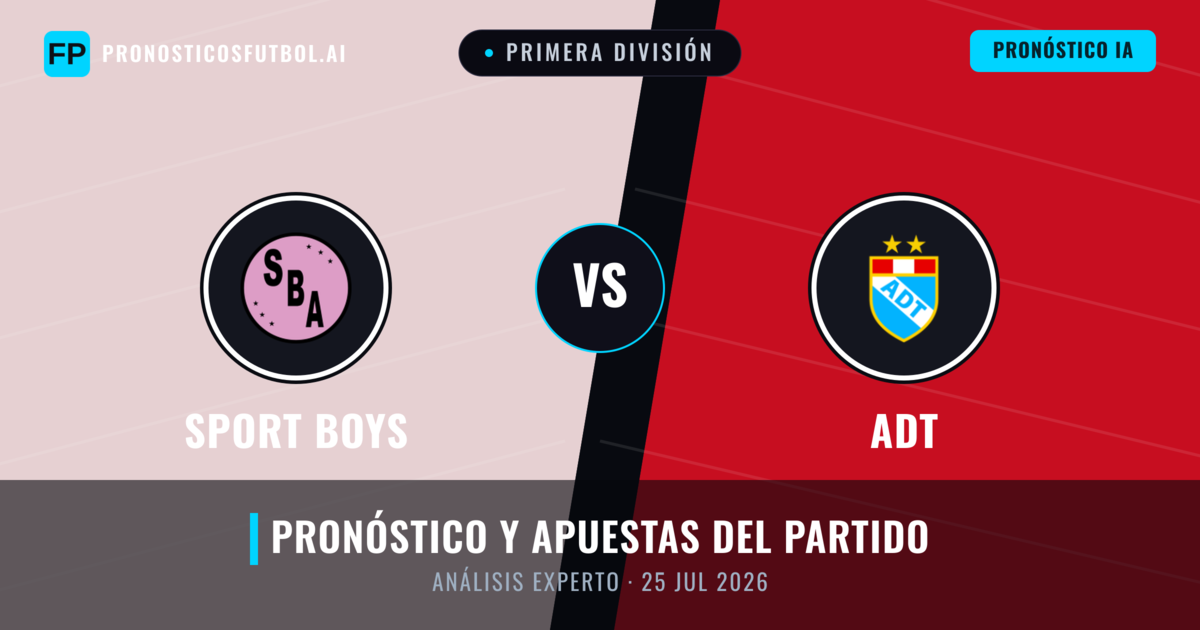 Sport Boys vs ADT — pronóstico y previa del partido