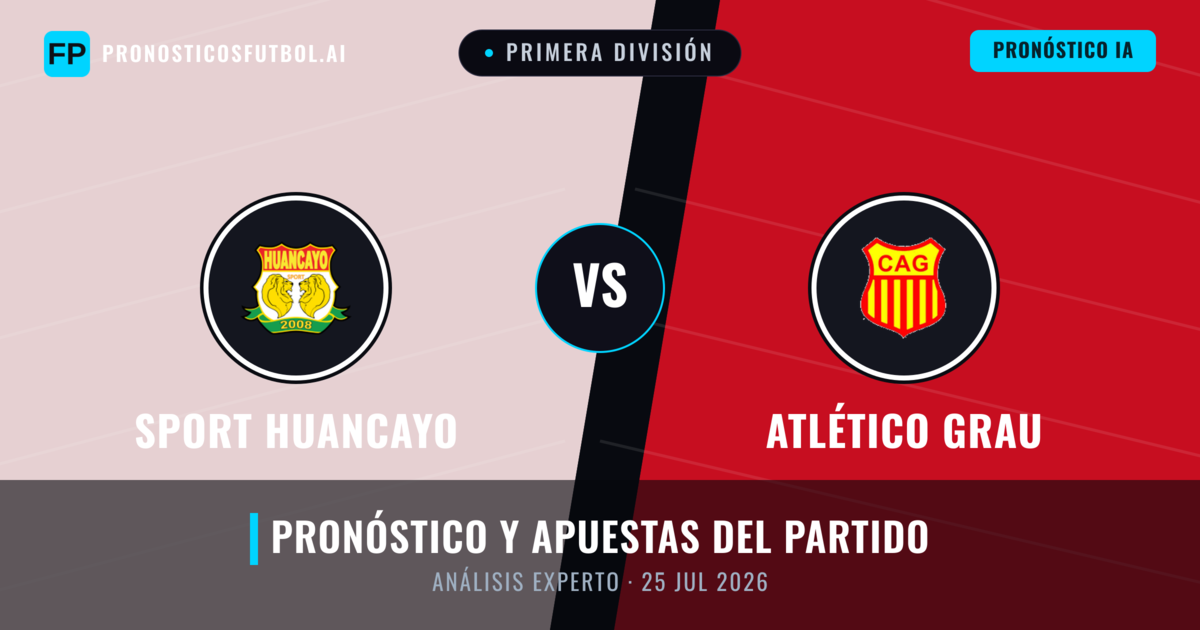 Sport Huancayo vs Atlético Grau — pronóstico y previa del partido