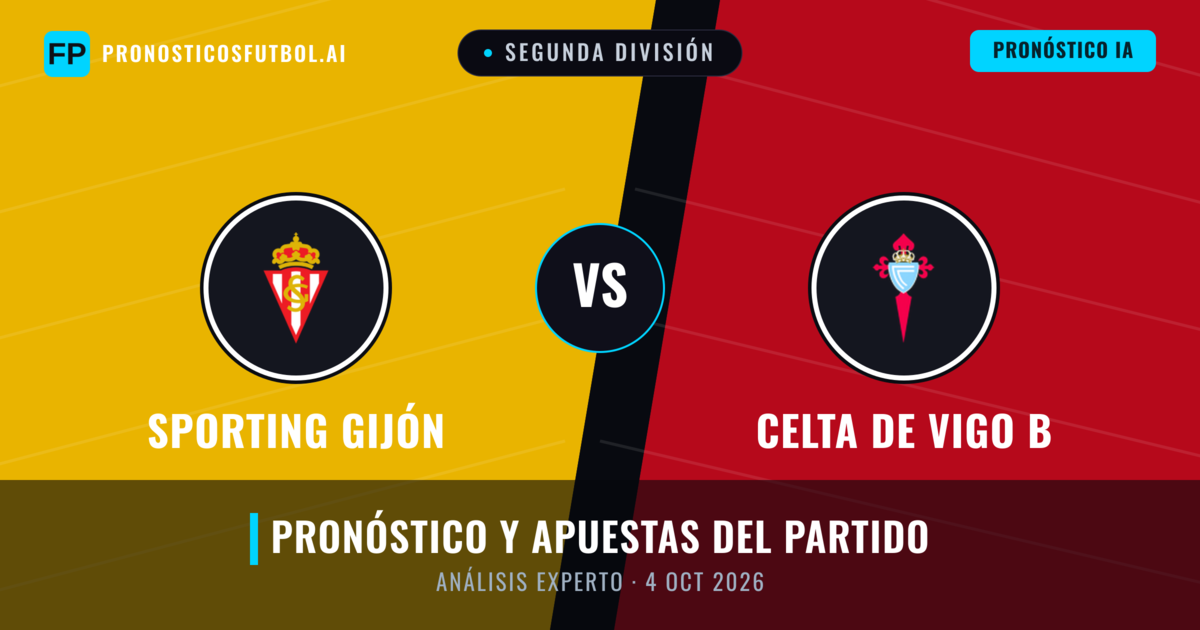 Sporting Gijón vs Celta de Vigo B — pronóstico y previa del partido