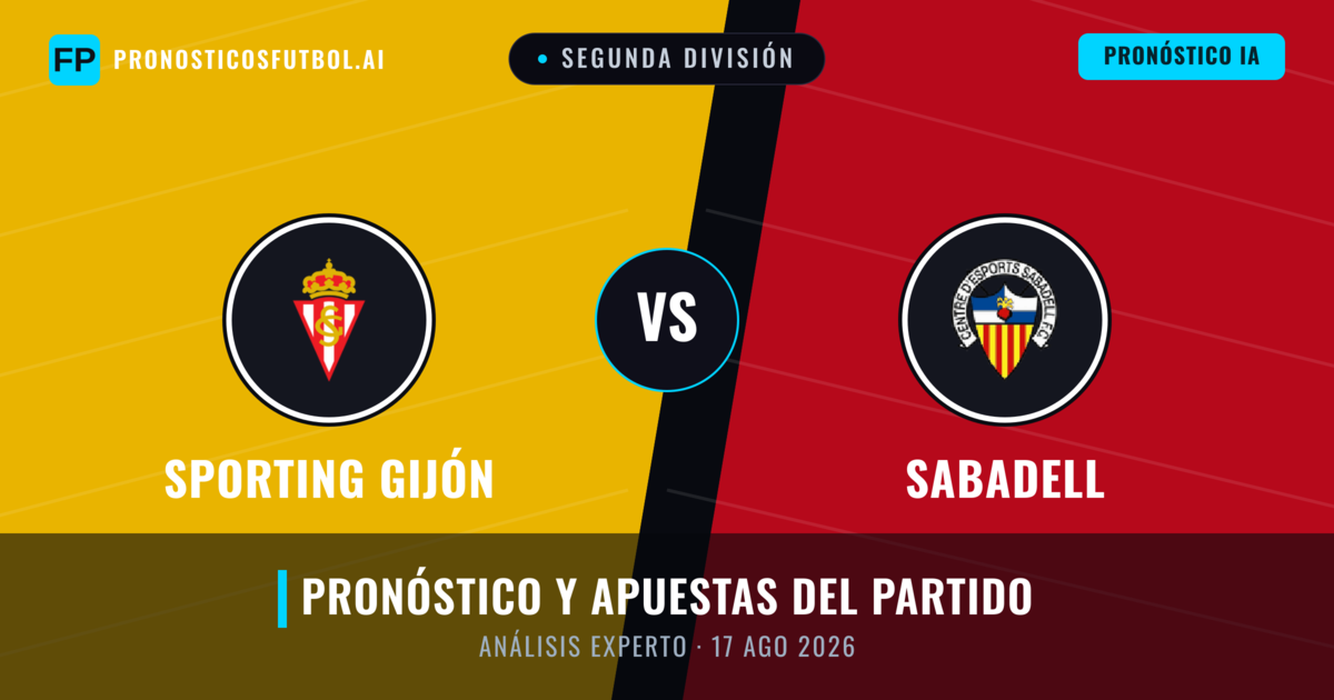 Sporting Gijón vs Sabadell — pronóstico y previa del partido