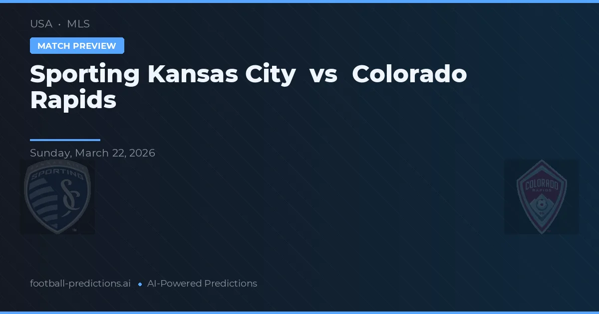 Sporting Kansas City vs Colorado Rapids — pronóstico y previa del partido