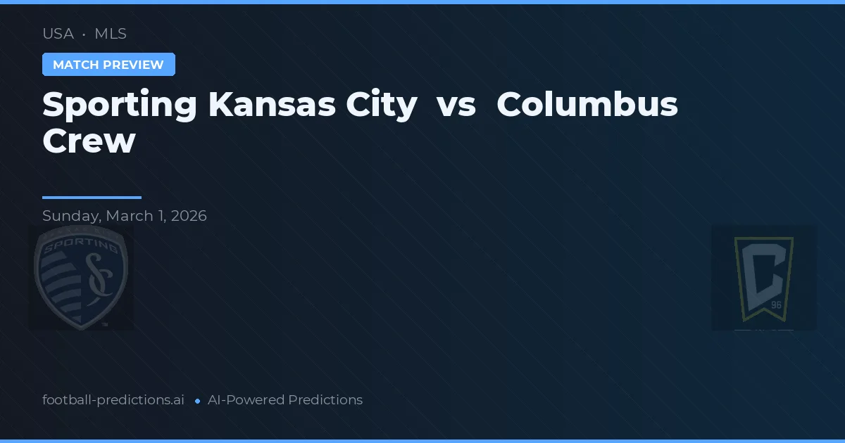 Sporting Kansas City vs Columbus Crew — pronóstico y previa del partido