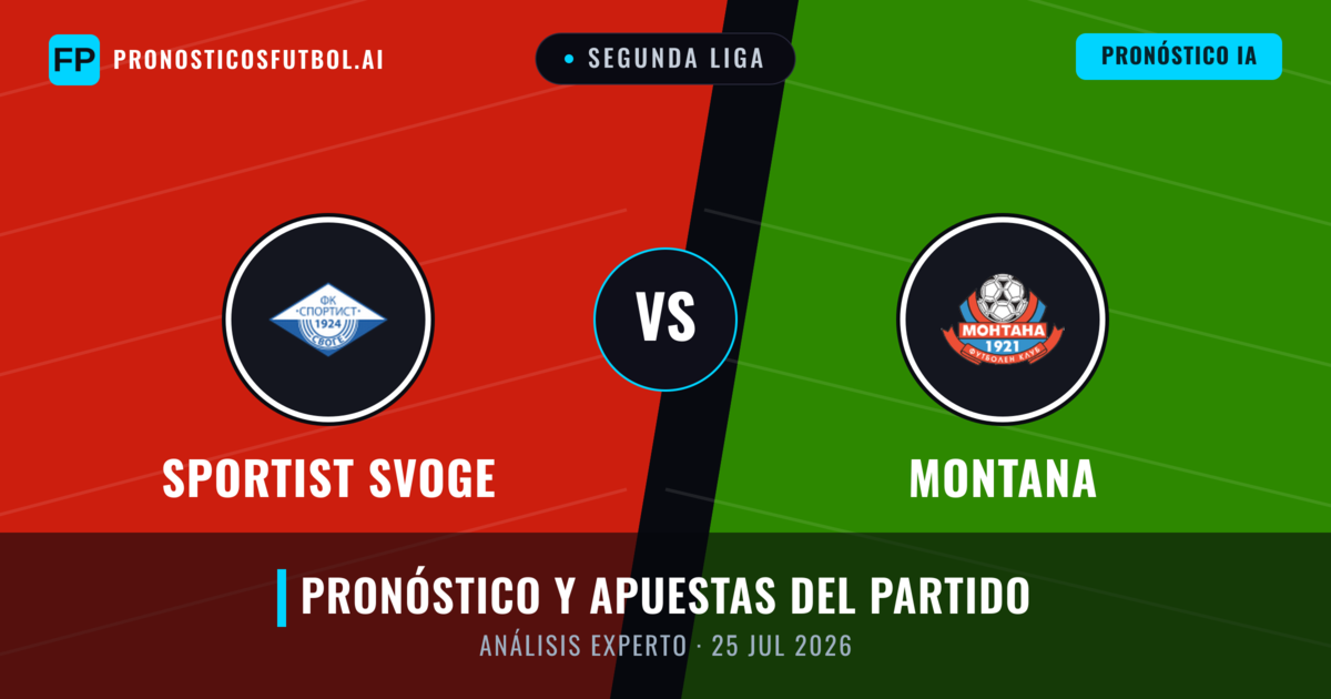 Sportist Svoge vs Montana — pronóstico y previa del partido