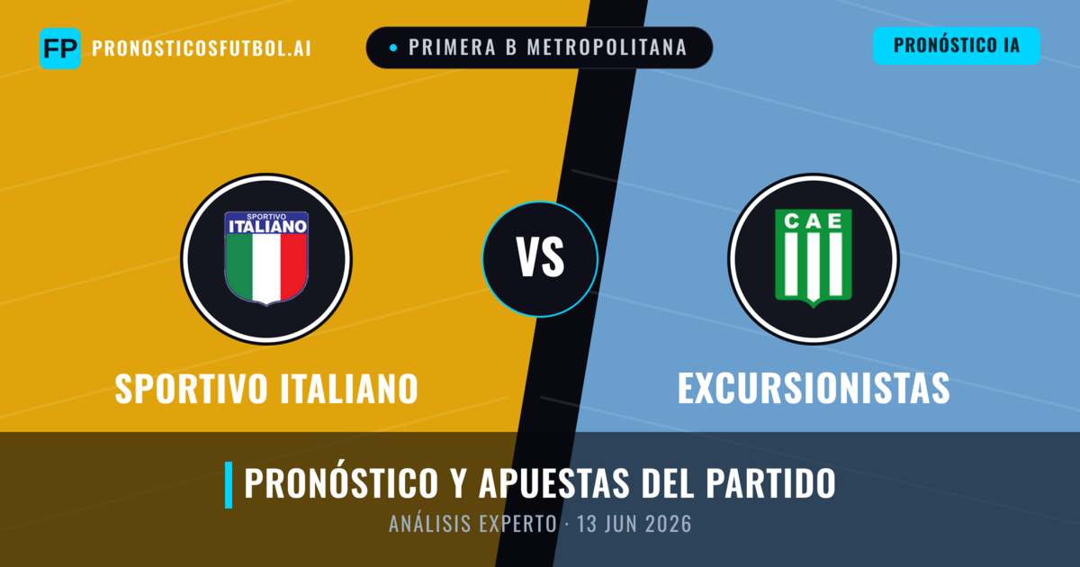 Sportivo Italiano vs Excursionistas — pronóstico y previa del partido