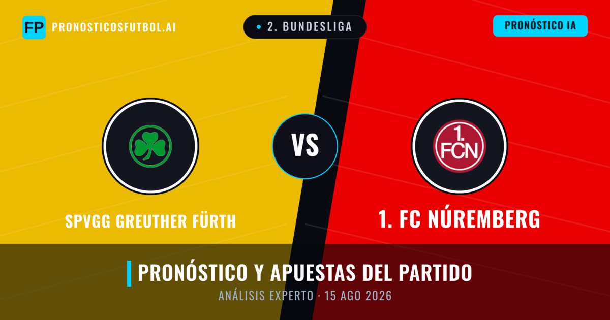 SpVgg Greuther Fürth vs 1. FC Núremberg — pronóstico y previa del partido