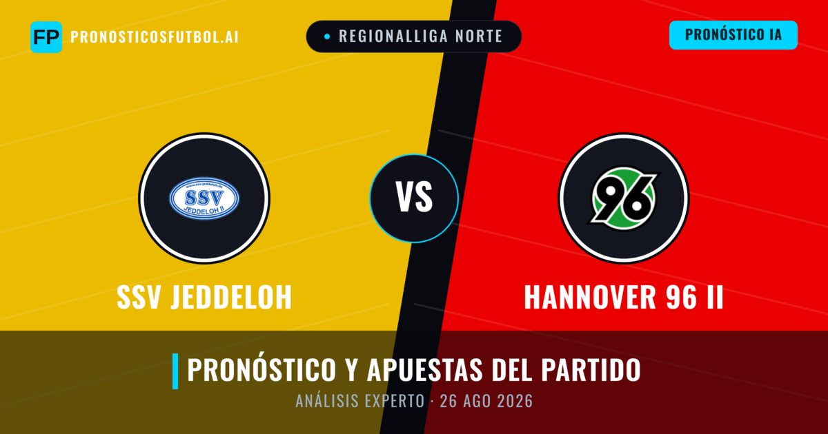 SSV Jeddeloh vs Hannover 96 II — pronóstico y previa del partido