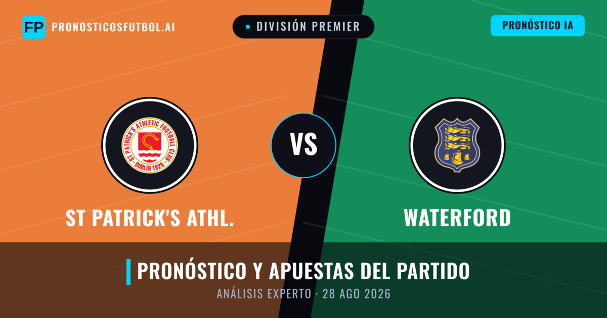 St Patrick's Athl. vs Waterford — pronóstico y previa del partido