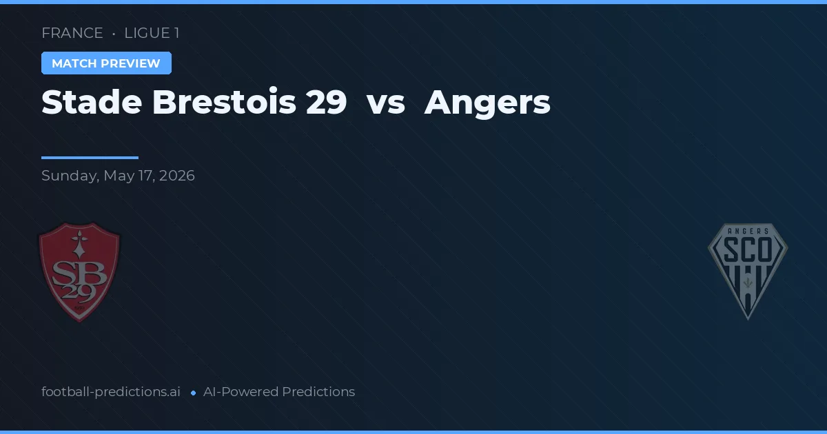 Stade Brestois 29 vs Angers — pronóstico y previa del partido