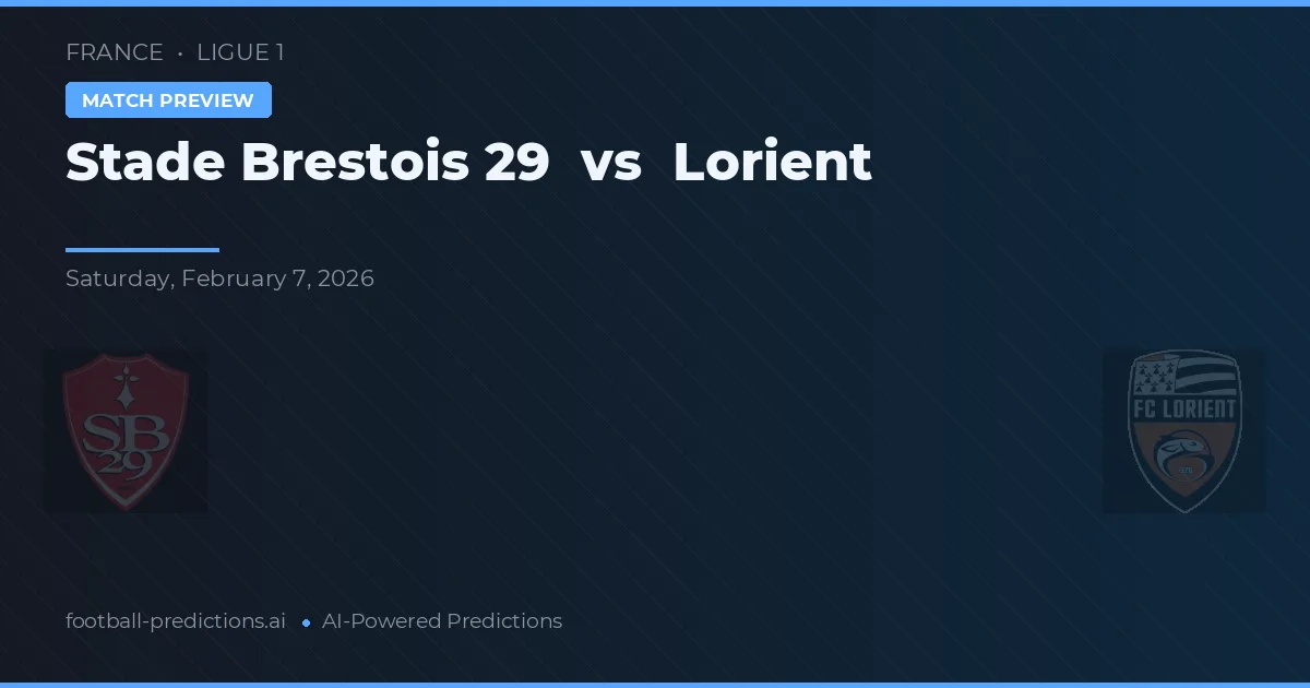 Stade Brestois 29 vs Lorient — pronóstico y previa del partido